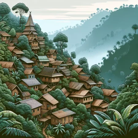 Vila Unik di Tengah Hutan di Sumatera