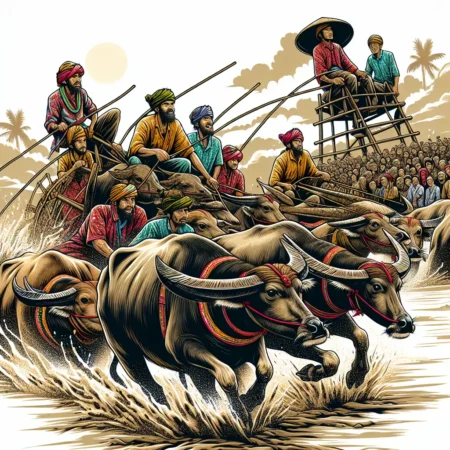 Tradisi Unik Karapan Sapi di Madura yang Penuh Semangat